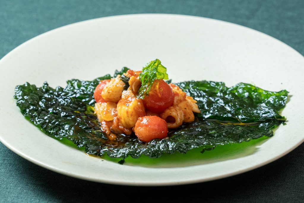 ヤリイカとジャガイモのニョッキ