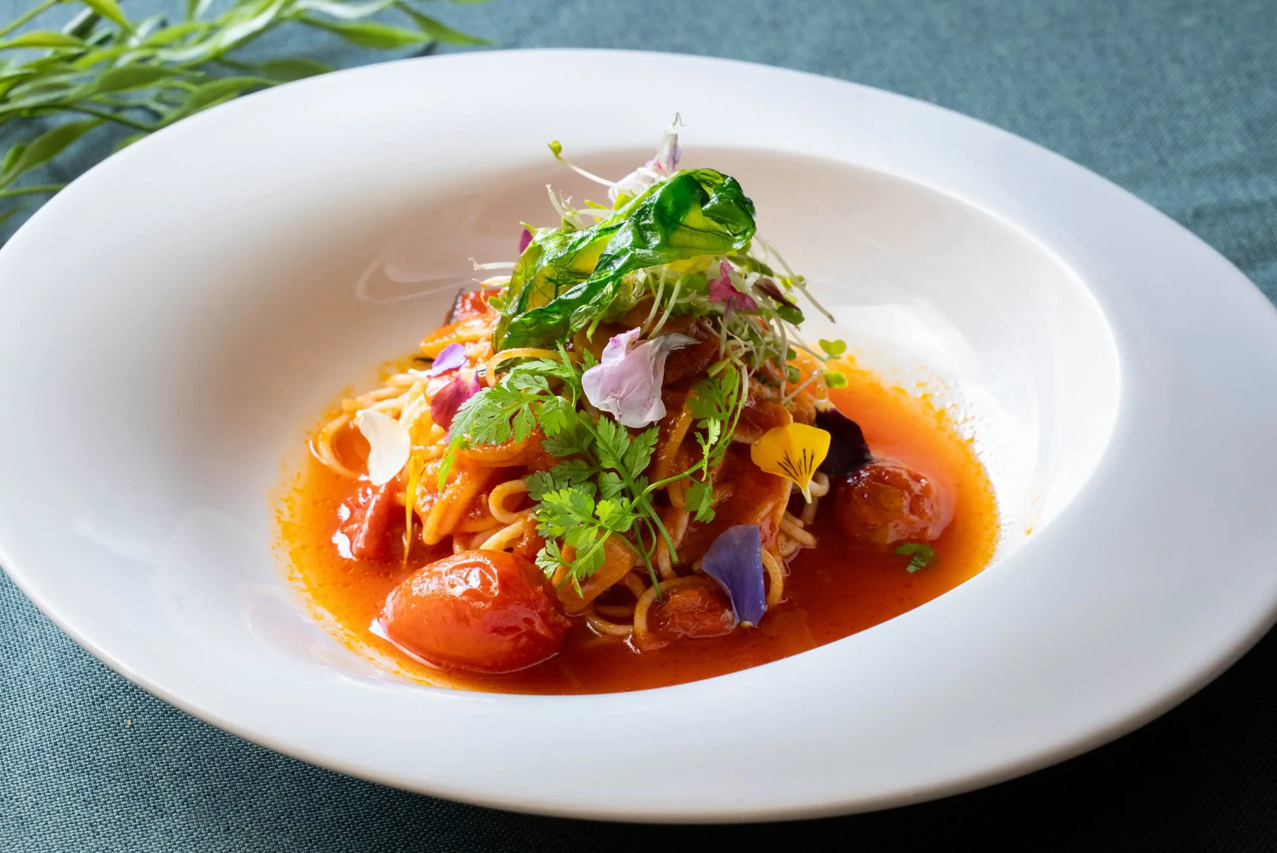 埼玉県産ヨーロッパ野菜 “ベリートマト” を使用した冷製カッペリーニ