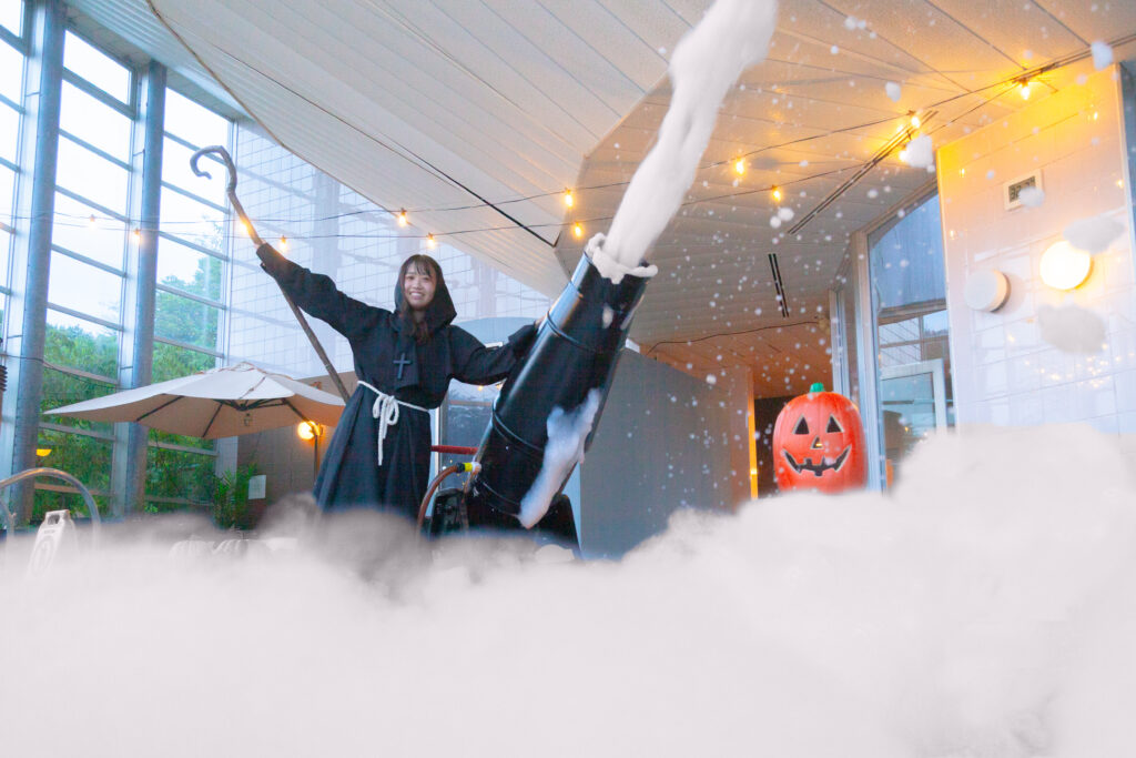 魔女がつくるもくもく泡バズーカ